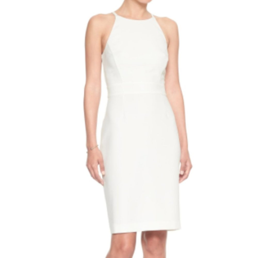 Banana Republic Light Blue Work Dress